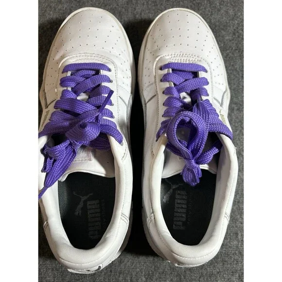 Puma Women’s Cali Bold 370811-01 White Casual Shoes Sneakers Size M9 (men’s 7.5) - Picture 6 of 13